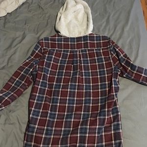 Vans flannel hoodie